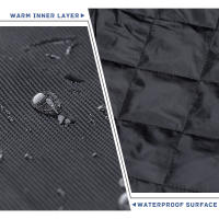 Cubierta De Pierna Para Scooter KEMiMOTO Impermeable Y Antigolpes Para Vespa GTS Y Honda Peugeot Quilt De Invierno Para Moto - details 2