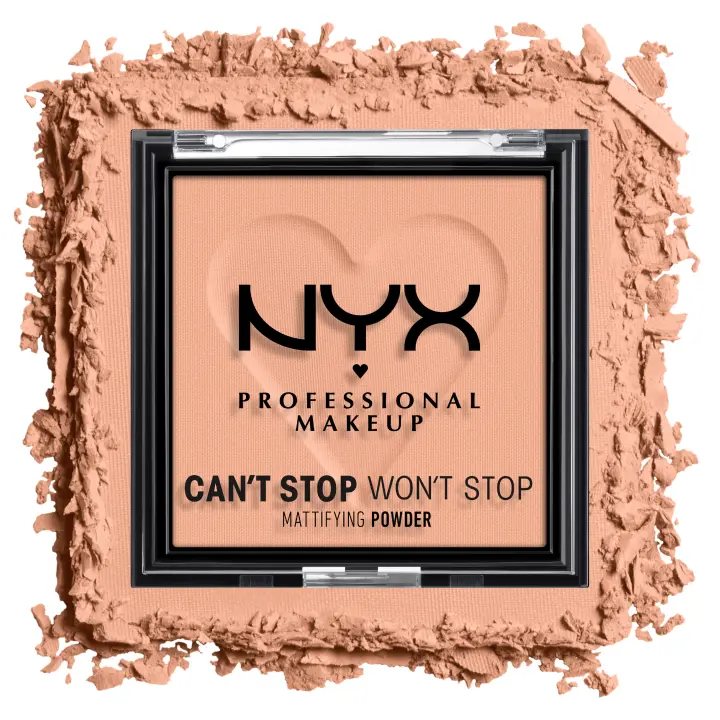 NYX Professional Makeup | Polvos matificantes profesionales Can´t stop Won´t stop, Larga duración, Mutea brillos, imperfecciones y poros, Fórmula vegana - 1