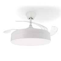 Ventilador OstarkDom con Lámpara LED de 72W – Ventilador Invisible Ultraligero y Silencioso con Control Remoto y Aspas Retráctiles Φ52×H40 cm – Luz Fría/Neutra/Cálida para Interiores – OstarkDom-LEDUNI - details 6