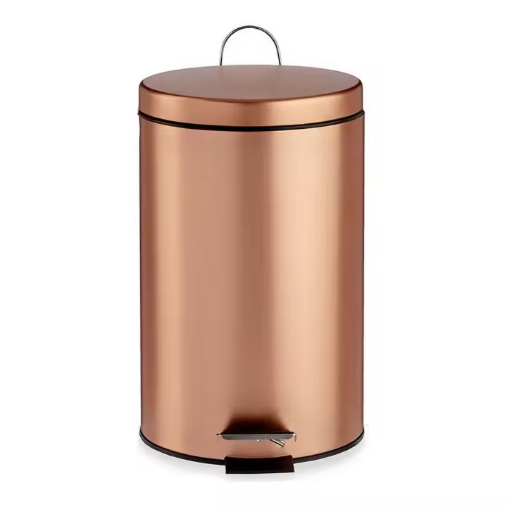 Papelera con Pedal Berilo B0988A 7L Cobre 7 L - 1