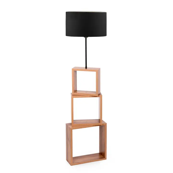 Lámpara de pie 37 x 91,5 cm. negro, tipo E 27 Max 45-60 W / 11 W LED WELLHOME - 1
