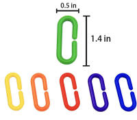Bloques Educativos De Cadena Geométrica Para Niños Juguete De Entrainamiento De Acción Arco Iris C-Clip Fabricado En Plástico Adecuado Para Edades 6-12 Años - details 7