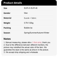 Zapatos De Senderismo HUMTTO Para Hombres Diseñador Lujo Invierno Trekk Ing Escalada Suela De Goma Transpirables Talla True Fit Material Superior Cuero Spandex Suela EVA Lining De Algodón - details 1
