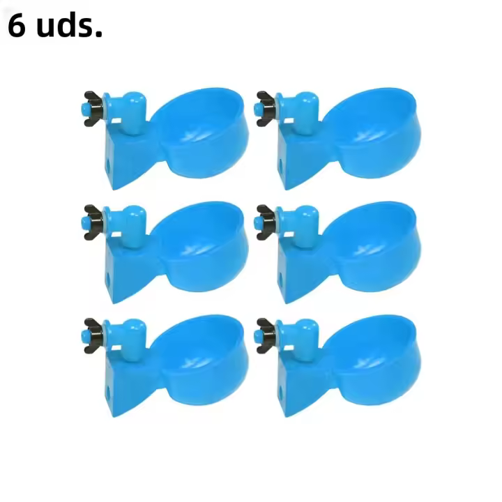 Copa De Agua Automática Para Pollos 6/12/18Pcs Bebedero De Granja Ponedero Para Pato Ganso Cocho Cisne Y Codorniz - 1