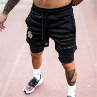 Shorts De Verano Para Hombre Con Impresión Transpirable 2 En 1 Fitness Running Quick Dry Shorts De Malla Para Bodybuilding - details 2