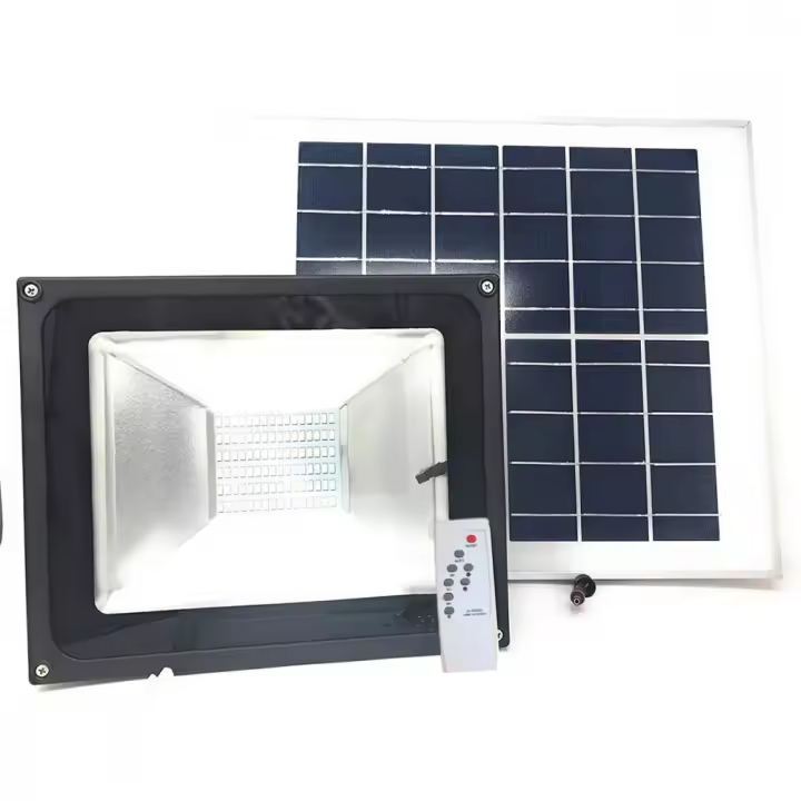 Mediawavestore Foco Solar LED 100W Frío con Control Remoto y Ahorro de Energía - 1