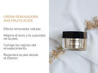 Atashi Antiedad Crema Renovadora Aha Fruit Acids | Repara Y Renueva | Corrige Las Arrugas Profundas | Disminuye El Tamaño Del Poro | Con Ácido Glicólico Y Gardenia, 50 Mililitro - details 0