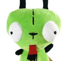 Figura De Peluche Alien ET 3D Ojos Verdes Invader ZIM GIR Para Perros Juguete Suave Coleccionable Regalo De Navidad Para Niños Material De Peluche Relleno De Algodón PP Tamaño 20cm Unisex - details 6