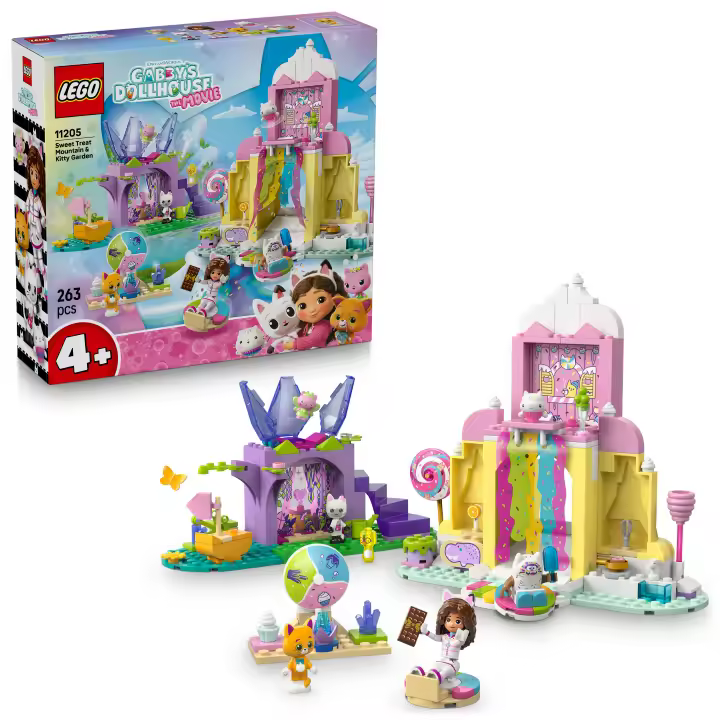 [PREVENTA] LEGO® La casa de muñecas de Gabby Montaña de Dulces y Jardín de Gatitos Regalo de Tema Animal Para Niñas y Niños de 4 Años en Adelante, Juego de Fantasía con Figuras, Juguete 11205 - 1