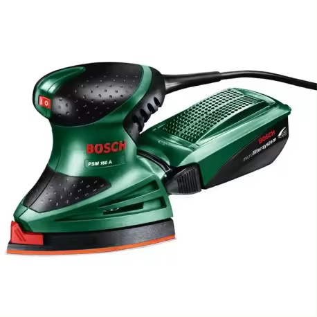 Bosch LIJADORA PSM 160 A Eléctrica con Prolongador y Lijas - Compacta y Potente - 1