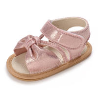 Zapatillas De Verano Para Bebé Niña Con Lazo Antideslizante Suaves Y Cómodas Suela De Goma Zapatos De Primera Caminata Para Princesa - details 13