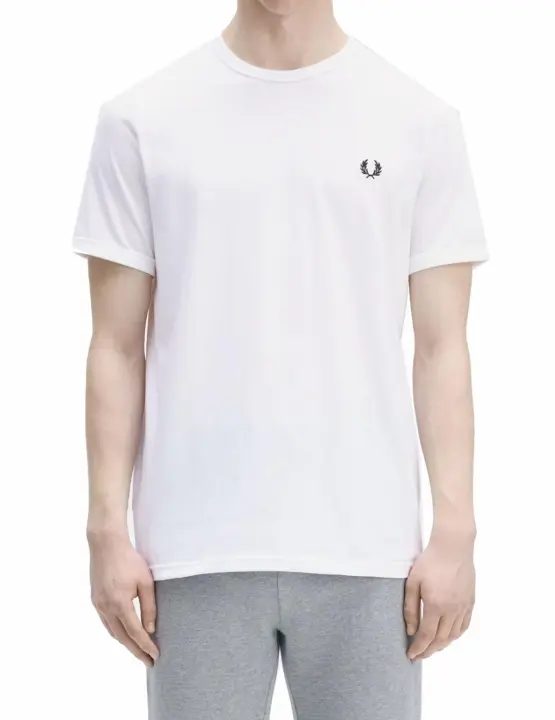 Camiseta Fred Perry M Ringer Blanco - 1