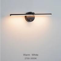 Study bedroom bedside lamp mirror lamp living room background wall atmosphere lamp LED minimalist long strip wall lamp - details 5