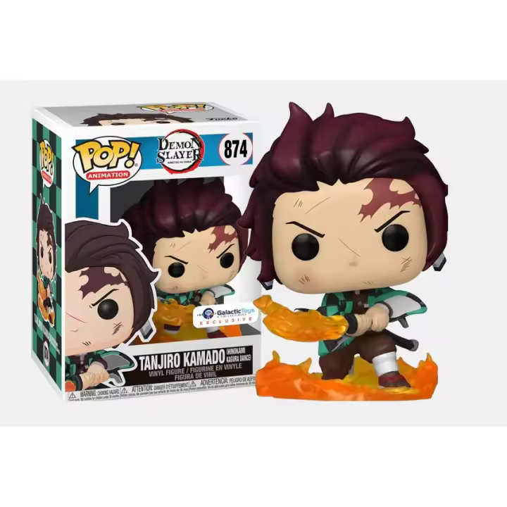 Funko pop Tanjiro Kamado Hinokami Kagura Dance 874 Demon Slayer Galactic Toys Exclusive - 1