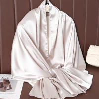 Pañuelo De Seda Lujoso Para Mujer En Color Sólido Moda Comodidad Y Versatilidad Shawl Muffler Neckerchief Bandanna Para Exterior - details 28