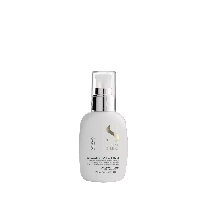 Alfaparf semi di lino Diamond Extraordinary Leave-In Fluid All In 1 125Ml Fluido Iluminador y Desenredante - 1