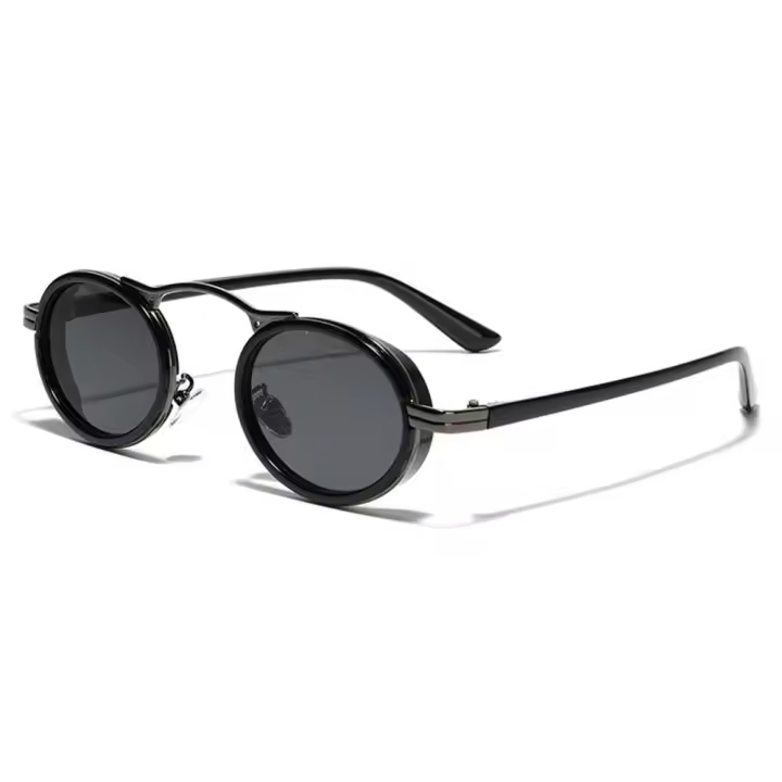 Gafas De Sol Rectangulares Para Mujer 2024 Moda Punk Acero Inoxidable Montura Vintage Protección UV400 Antiglareante Tamaño Universal - 1