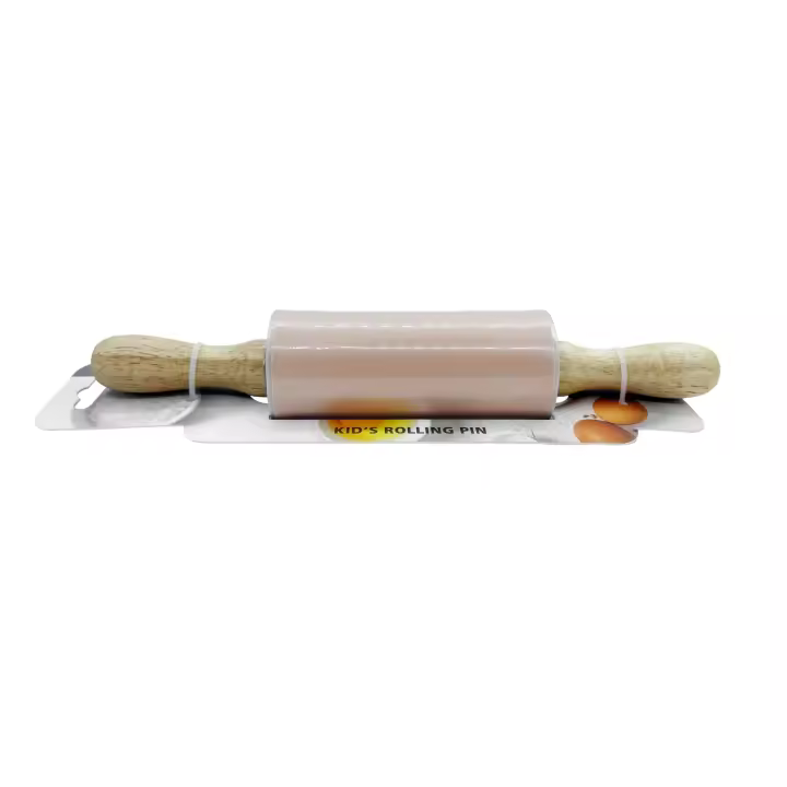 MAXWORK Rodillo de silicona para amasar pequeño, con mango de madera, ideal para masa, fideos y pizza, utensilios de cocina - 1