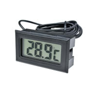 Termómetro Digital LCD Mini 1M Cable Impermeable Para Acuario Medidor De Temperatura Y Humedad Sensor Para Ambiente Interiores - details 1