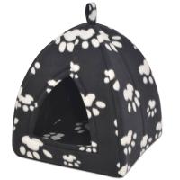 vidaXL Cama Modelo Cubo de Forro Polar para Gatos con Cojin Tamaño L Color Beige,  Negro, y mas - details 1