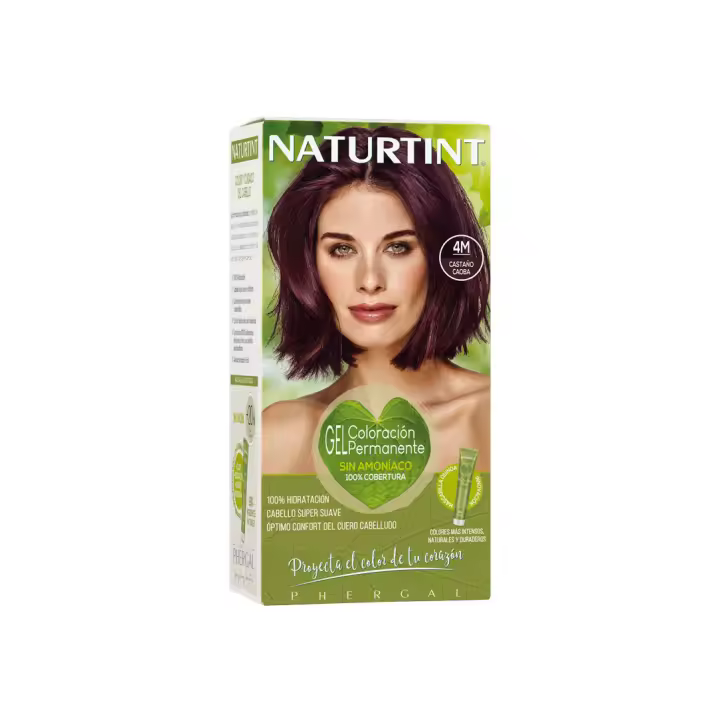 Naturtint Tinte 4M Castaño Caoba Sin Amoníaco Enriquecido con Ingredientes Naturales - 1