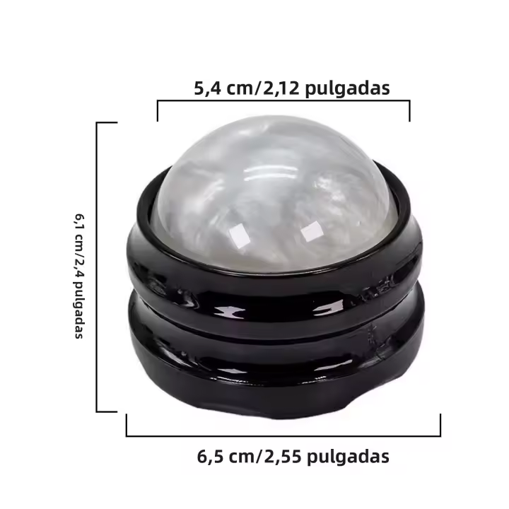 Mini Pelota De Masaje Manual Para El Cuerpo Con Diseño De Rotación 360 Grados Herramienta De Auto-masaje Para Espalda Hombros Pie - 1
