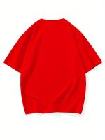Camiseta De Algodón Puro 100% Para Hombre Estilo Casual Con Estampado De Nueva York Cuello Redondo Manga Corta Ajustada Y Oversized Para El Verano - details 10