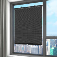 Cortinas De Rollos Universales Sin Tornillos Con Ventosas Para Ventanas Cortina De Sol Para Dormitorio Oficina Baño - details 2
