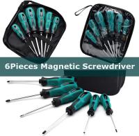 Juego de 6 dethornilladores magnéticos de Chrome vanadio de alta resistencia con 3 Puntas Planas Y 3 Puntas Phillips, con estuches - details 3