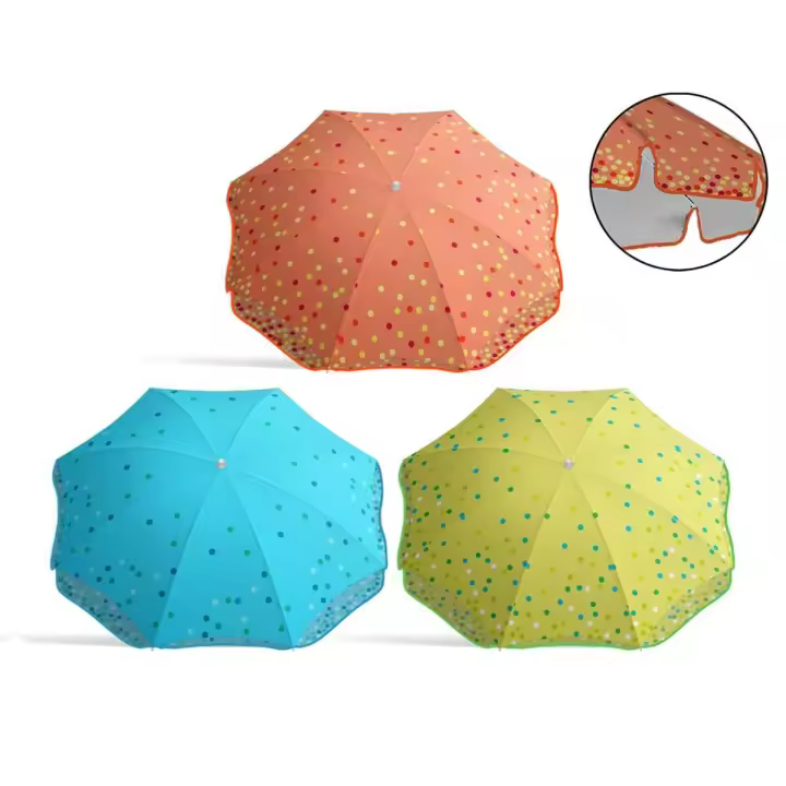 Sombrilla Topos Ø 220 Cm - Diseño Único - Material Resistente - 1