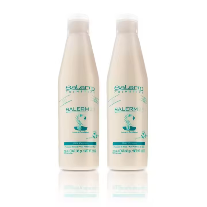 CasaSofia-  Pack Promocional. Salerm Cosmetics 21 Mascarilla sin aclarado reparadora 250ml. Silk Protein Leave-In Conditioner de Salerm 21, acondicionador y mascarilla sin aclarado. TOP VENTA - 1