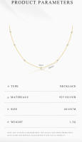 Collar De Zirconia Redonda En Plata De Ley 925 Y Oro Para Mujer Joyería Clásica De Lujo Accesorio De Encanto Para Boda - details 4