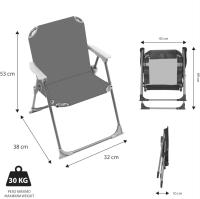 Silla plegable infantil SPIDER-MAN y reposabrazos con medidas de 32x38x53cm apto para uso de exteriores o playa - details 2