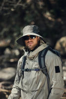 Gorro De Pescador De Verano Con Gran Alas Protección UV Impermeable Para Hombre Sombrero De Sol Para Senderismo Pesca Escalada Safari - details 0