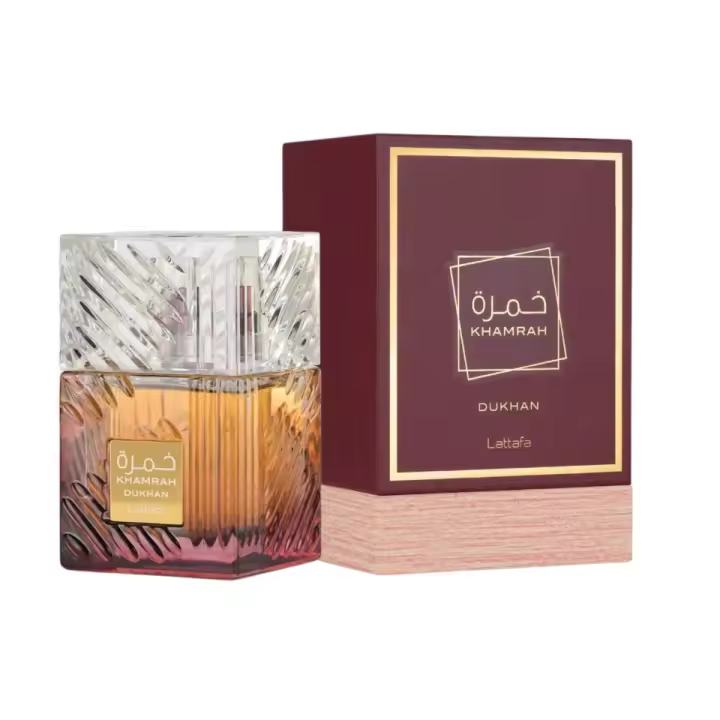 Lattafa Nuevo KHAMRAH DUKHAN Eau de Parfum Unisex Una Sinfonía de Humo y Especias - 1
