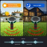 Repelente Ultrasonido Solar Electrónico Repelente De Ratas Serpientes Insectos Alta Potencia Vibración Batería Integrada IP64 Exposición Solar Para Exterior - details 17