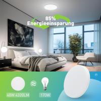 Lámpara De Techo LED Ultrafina Y Redonda Para Habitación Moderna Para El Hogar Luz De Habitación Con Fuente De Luz Incluida Control De Brillo Y Montaje En Superficie - details 1