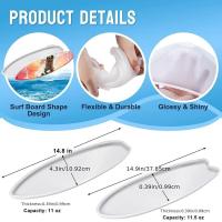 Molde De Silicona Para Tabla De Surfe DIY 1pc Puede Ser Usado Para Hacer Copo De Nieve Fundición De Resina Decoración De Tazón Y Repisa - details 2