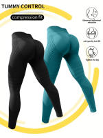 2 Piezas Leggings Mujer Push up Ejercicio Deportivo Leggings Mujer Scrunch Glúteos Pantalones De Gimnasio Sin Costuras Talla Verdadera - details 1