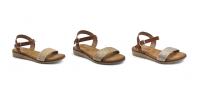 Calzados soraia, Sandalias Casual para Mujer - Correa Marrón con Detalle Trenzado Beige y Suela Plana - details 0