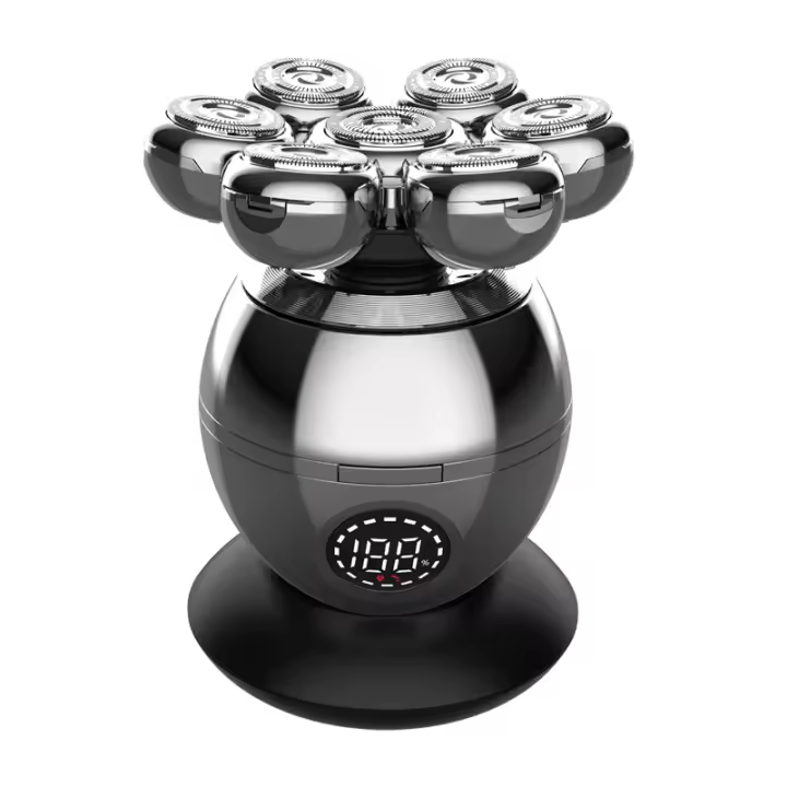 Afeitadora Eléctrica 7D Cabeza De Corte Flotante Base Recargable Portátil Para Hombre Afeitadora De Barba Clipper Shaver Impermeable - 1