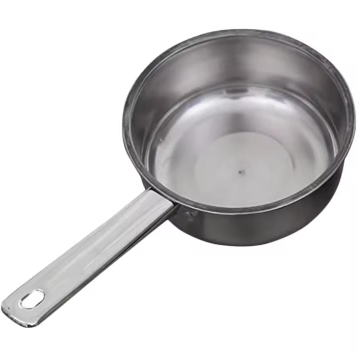 Cucharón de agua con mango cuadrado Cucharón para sopa Cucharón para regar Agua Cucharón para agua Taza Cucharón para baño Cucharas Cuchara de agua conveniente Cucharón para agua de cocina Cuchara japonesa Acero inoxidable Plata - 1