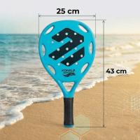 Set de Palas de Playa DEVESSPORT – 2 Raquetas de Alta Resistencia con Diseño Aerodinámico, 3 Pelotas de Caucho y Bolsa de Transporte de Rejilla – Kit de Juego para Playa, Piscina y Jardín - details 2