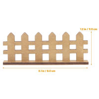 10Pcs Vallas De Madera Miniatura Para Jardín Decoración De Vallas De Flores Y Casas De Muñecas Suministro De Miniaturas - details 6