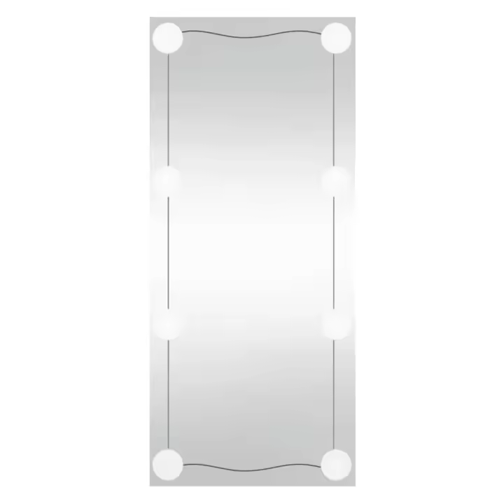 Espejo de pared rectangular con Luces LED Vidrio 50x100 cm, Espejo de maquillaje - 1