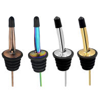 Tapa De Vino De Acero Inoxidable Con Desbordamiento Para Licor Y Alcohol Dispensador De Botella Accesorios De Vino Con Cierre - details 0