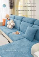 Funda protectora del sofá, cubierta del cojín del asiento, acolchada para la espalda, Jacquard de Manga elástica, sólida，Fundas Sofa Elasticas - details 5