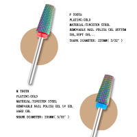 Herramienta De Dientes Cruzados 5 En 1 Para Uñas En Acero Tungsteno Accesorio Para Manicura Eliminador De Gel UV Para Taladro - details 4