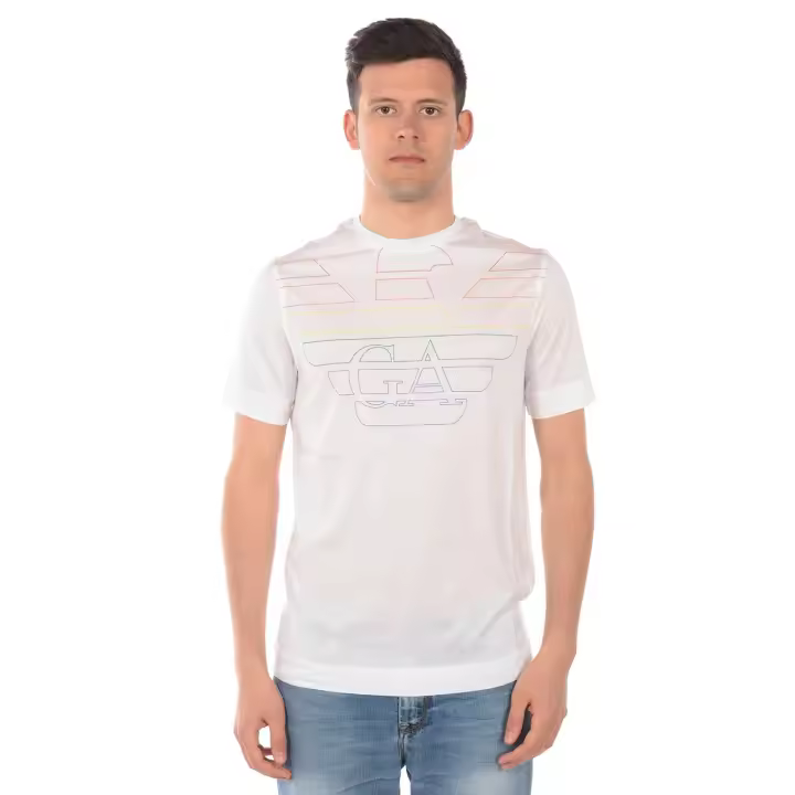 Camiseta Emporio Armani Algodón Hombre Blanco Claro 3G1TM61JQXZ F129 - 1