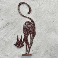 1pc Adorno De Jardín De Hierro Fundido Con Serie De Gato Rusticidad Para Valla De Halloween Decoración Exterior Para Fiesta De Jardín - details 0